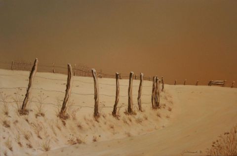 Paysage hivernal, 70 largeur 50 hauteur 